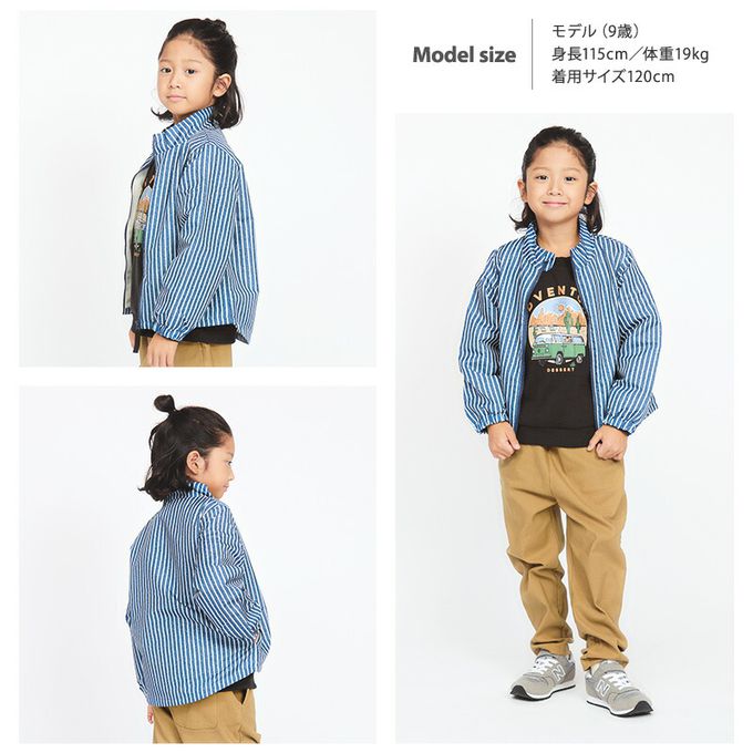 日本 ZOOLAND - 撥水加工 防風刷毛鋪棉外套-小碎花-象牙杏