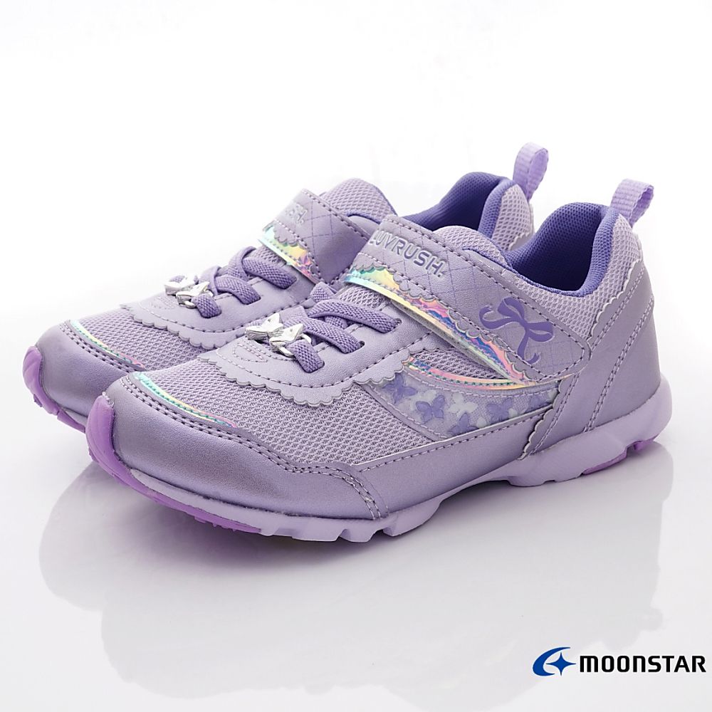Moonstar日本月星 - 甜心競速運動款(中小童段)-運動鞋-紫