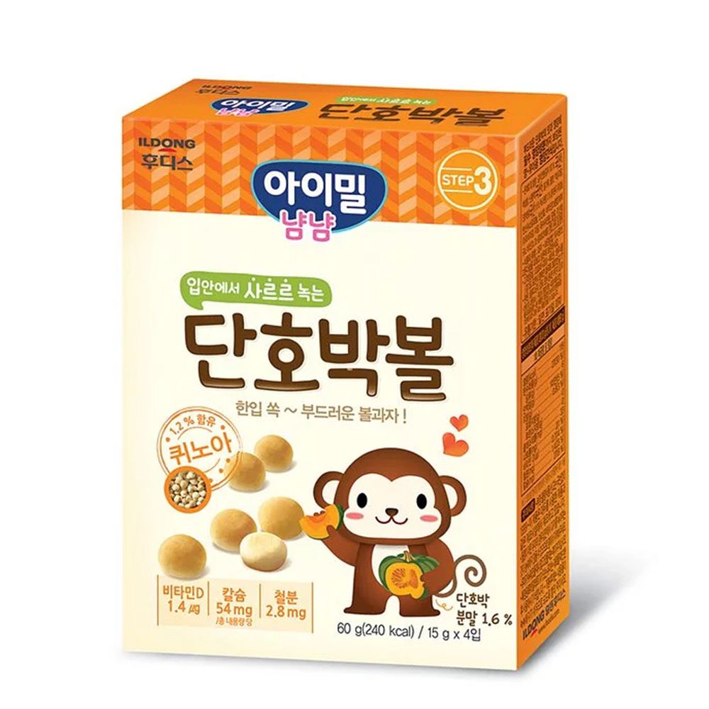 韓國Ildong Foodis日東 - 藜麥小饅頭-南瓜口味