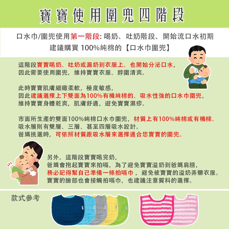 美國 green sprouts - 小綠芽魔鬼氈雙面防水/防食物掉落長袖圍兜單入組-蝴蝶滿園