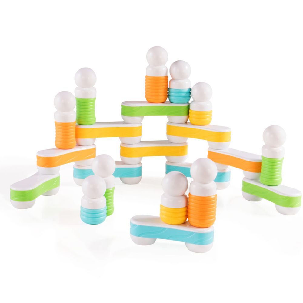 美國 guidecraft - 觸覺磁力連結積木-24件