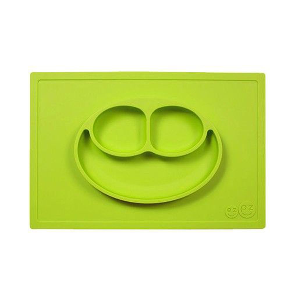 美國 ezpz - 快樂餐盤 Happy Mat-餐盤-蘋果綠 (38cm*25cm*2.54cm)-420ml