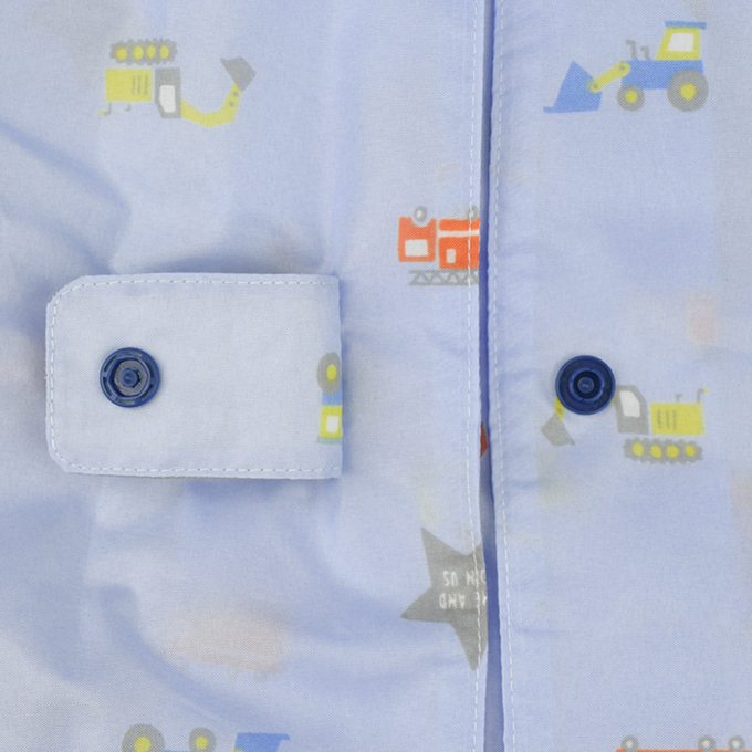 akachan honpo - 雨衣-交通工具-藍色