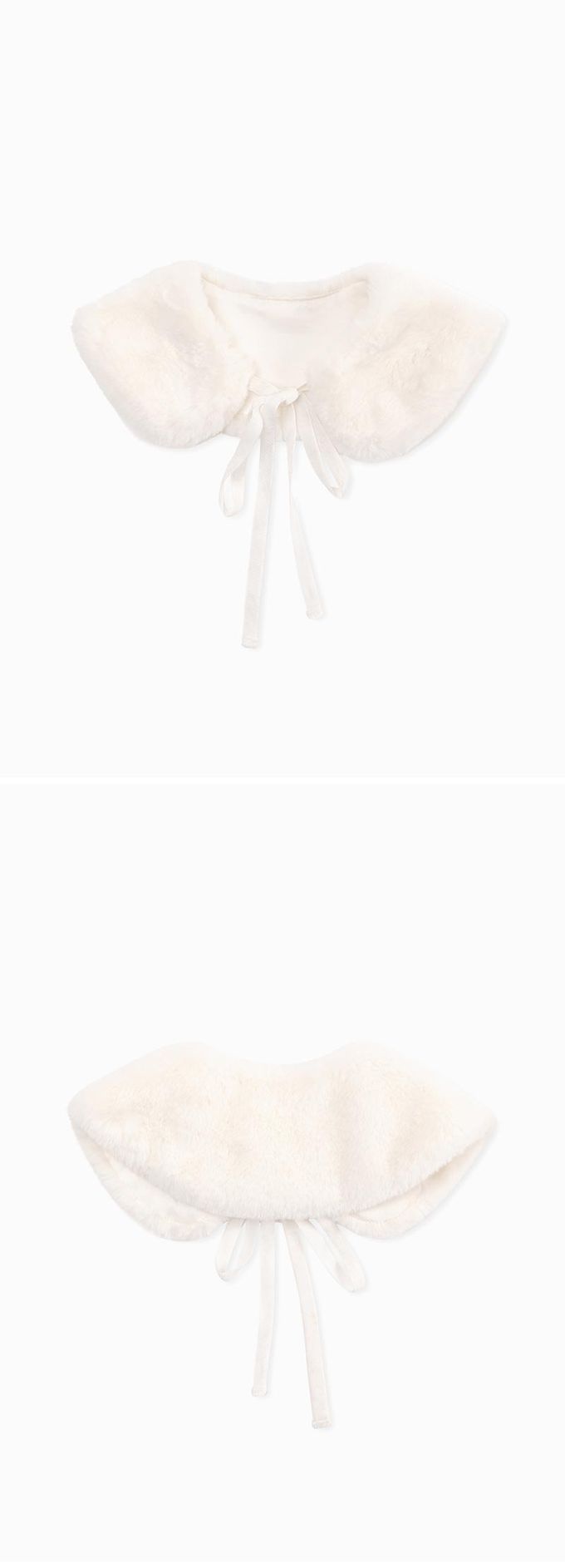 韓國 OZKIZ - (附圍領)排列愛心燈芯絨連身洋裝-棕紅