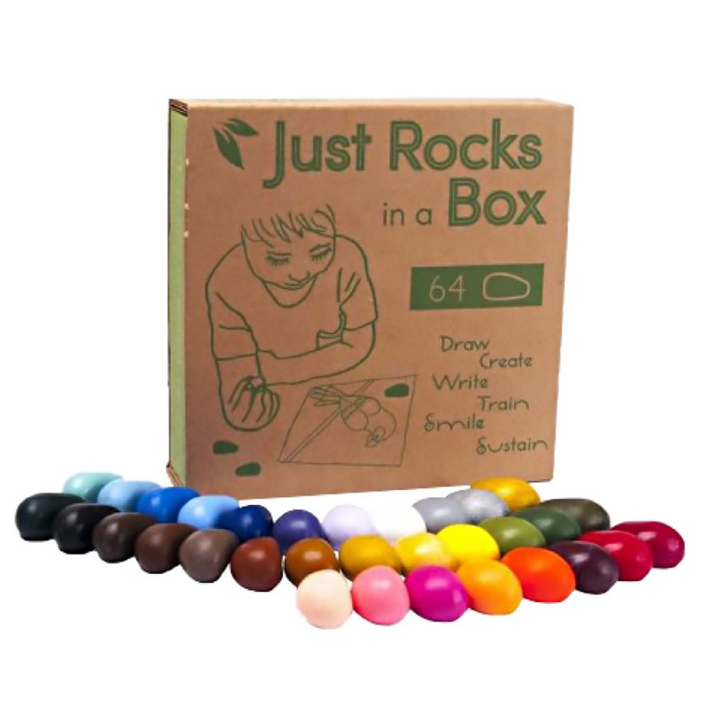 美國 Crayon Rocks 酷蠟石 - 酷蠟石64顆 只是紙盒版