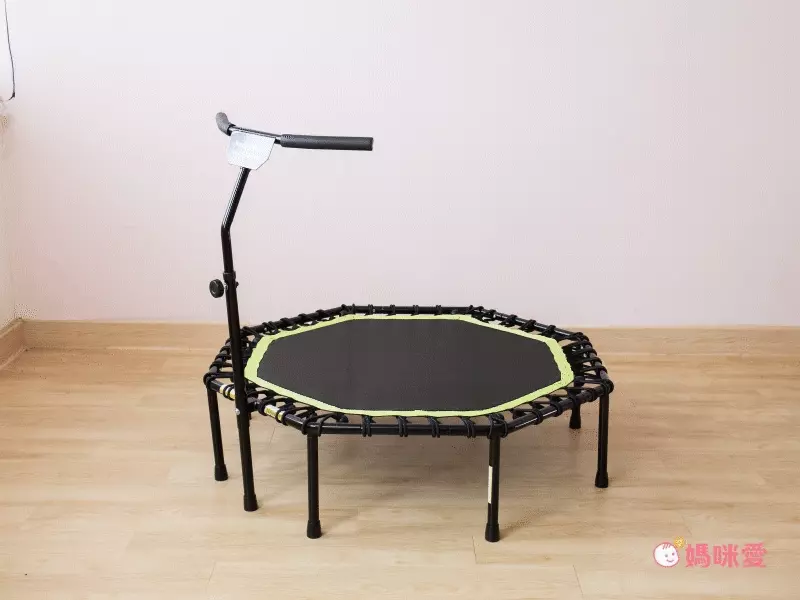 靜音扶手彈跳床【JumpMoon】8邊形結構更穩固