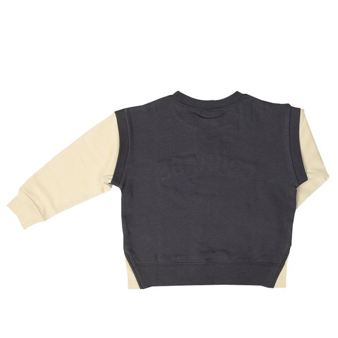 akachan honpo - 假兩件休閒上衣-深藍色