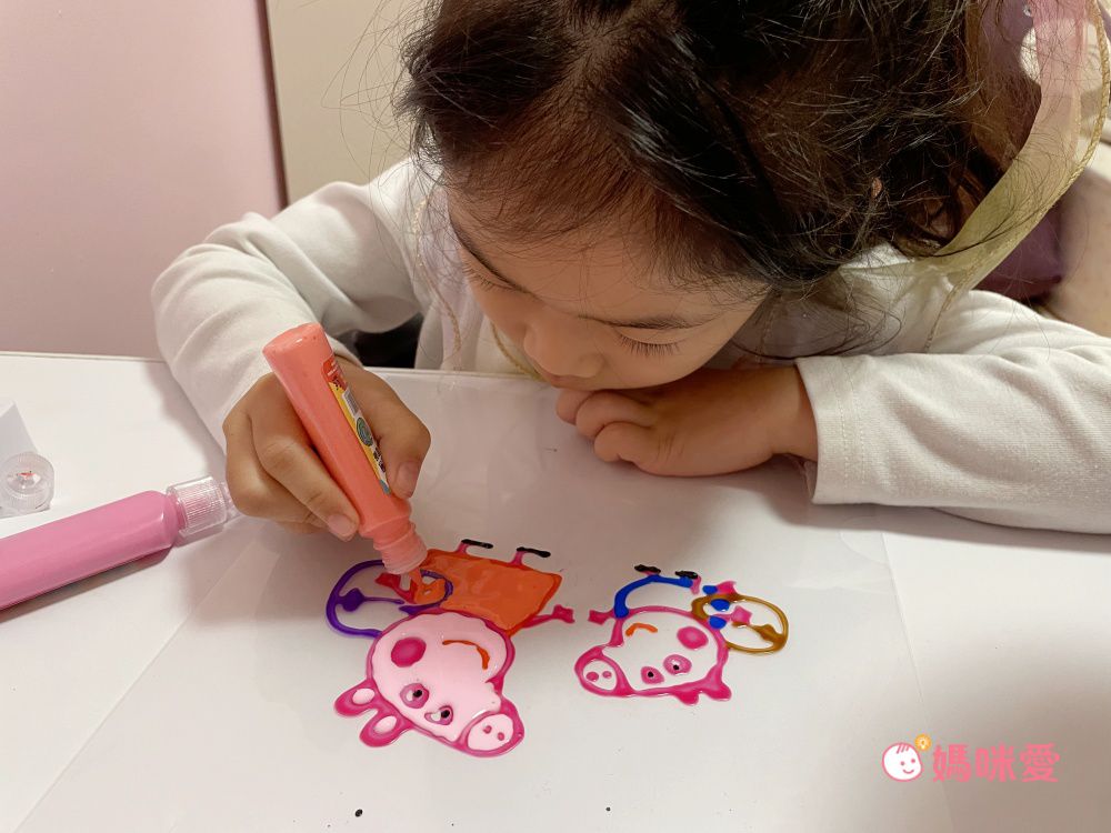 nunukids - 玩色系列- MIT無毒創意玻璃彩繪貼 - 18 大全套-盒裝