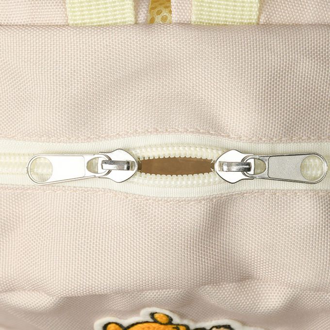 akachan honpo - 背包-迪士尼 凸毛繡-淺卡其色