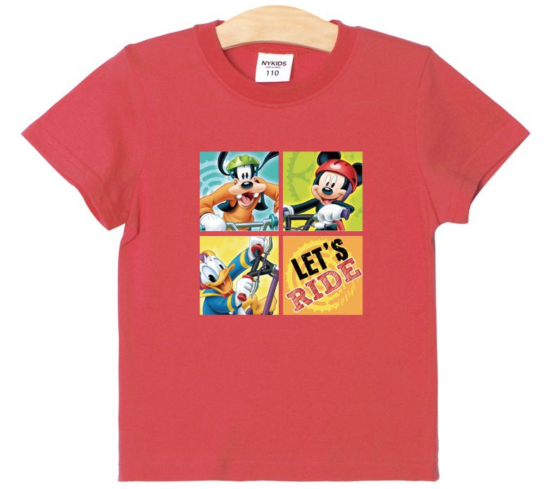 (韓製)正版迪士尼 - 純棉T-騎士米奇-天藍