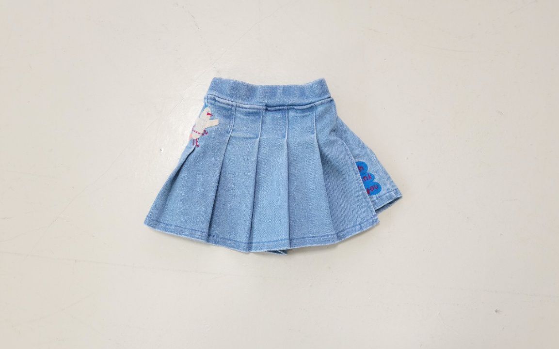 韓國 Mimico - 鬆緊腰寬百褶褲裙-花朵