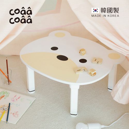 韓國 coaa-coaa - 韓國製動物造型兒童摺疊桌/遊戲桌/學習桌-熊