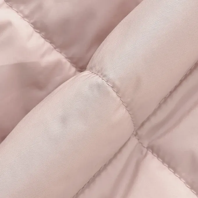 日本 Lycee mine - 可機洗 水手領絎縫鋪棉外套(領可拆)-卡其棕