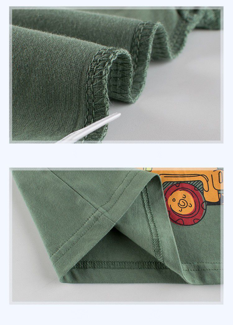 短袖棉T-美式復古-藍色