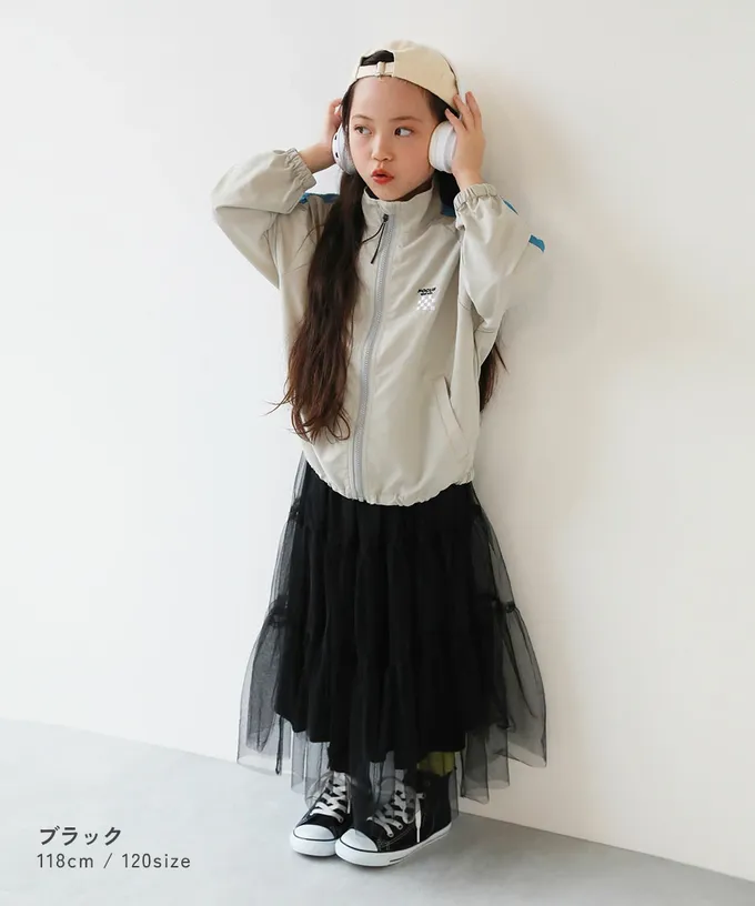 日本 devirock - 夢幻薄紗層次甜美長裙-黑