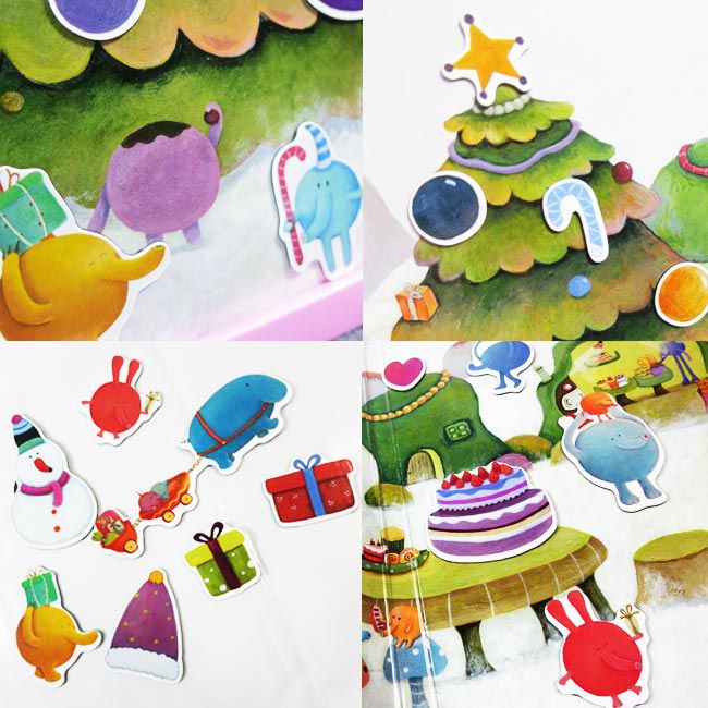 Babytiger - 手提包磁鐵書-聖誕派對