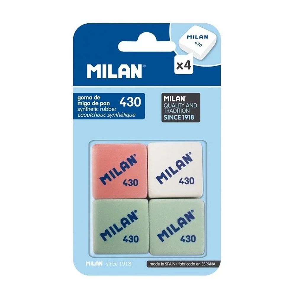 MILAN - 經典暢銷橡皮擦430_(4入不挑色)