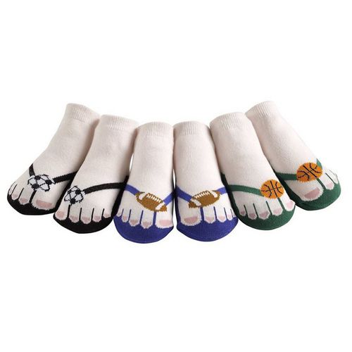 時尚造型棉襪/止滑襪/假鞋襪/嬰兒襪_三入禮盒組-夾腳托/球類組