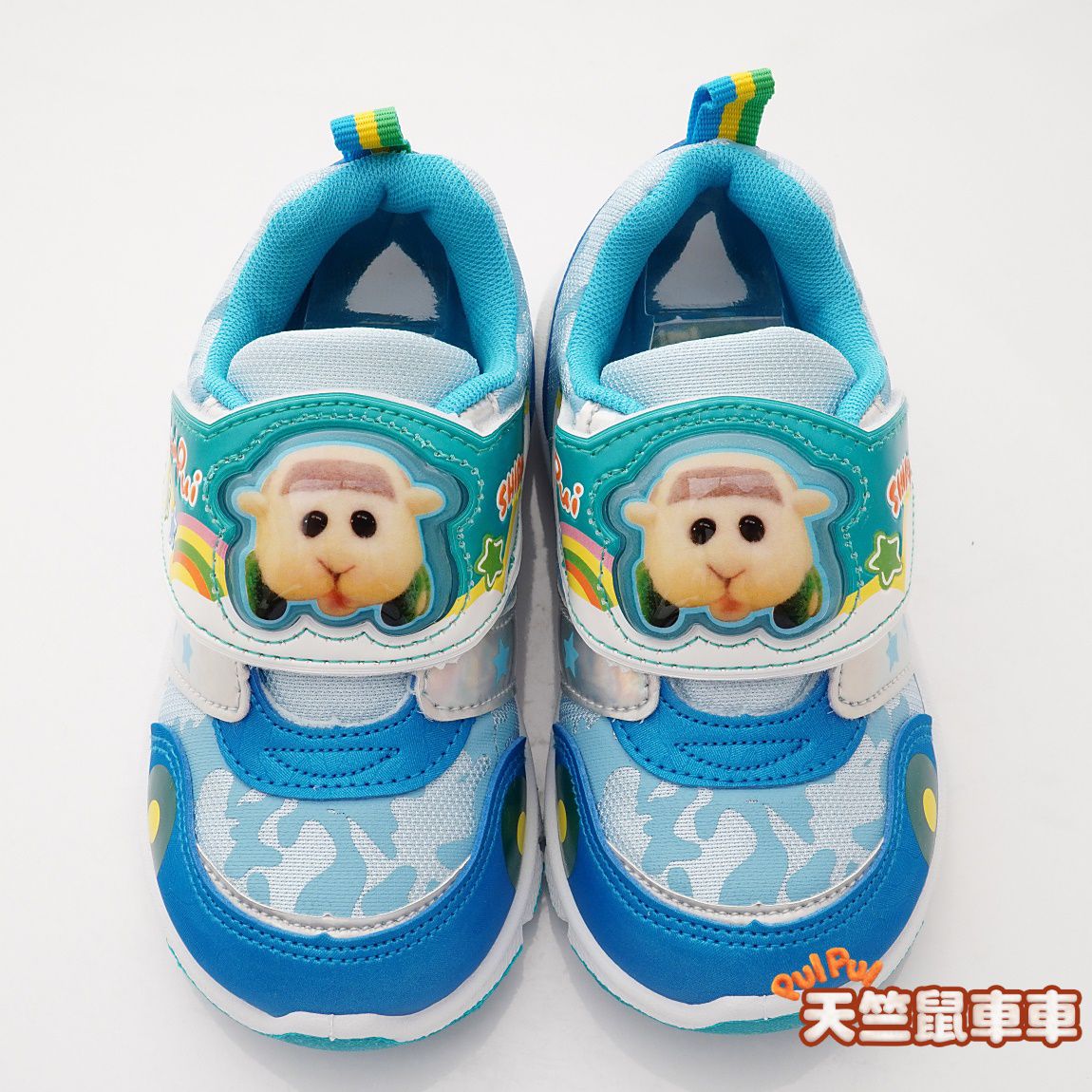 天竺鼠車車 - 台灣製天竺鼠車車電燈鞋款(中小童段)-運動鞋-藍