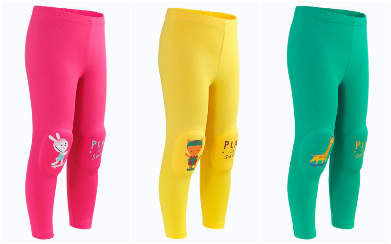 韓國 OZKIZ - 護膝彈力緊身褲-黑大熊