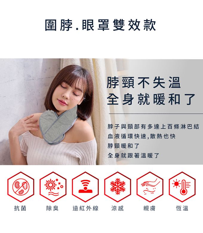 ELVIS 愛菲斯 - 超導石墨烯 眼罩/圍脖 (親膚透氣款)