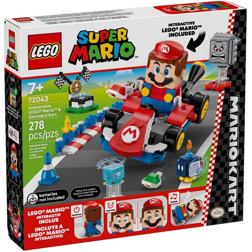 LEGO 72043 Super Mario 超級瑪利歐系列 2508 - 瑪利歐賽車 - 瑪利歐與標準車
