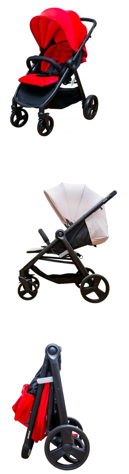 美國欣康Syncon - 歐式時尚手推車-紅色