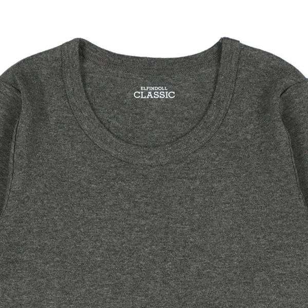 日本西松屋 - 100%柔棉 透氣長袖內搭4件組-素色-卡其黑