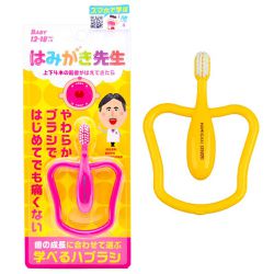 akachan honpo - 刷牙老師 幼兒牙刷 附輔助環(顏色隨機)
