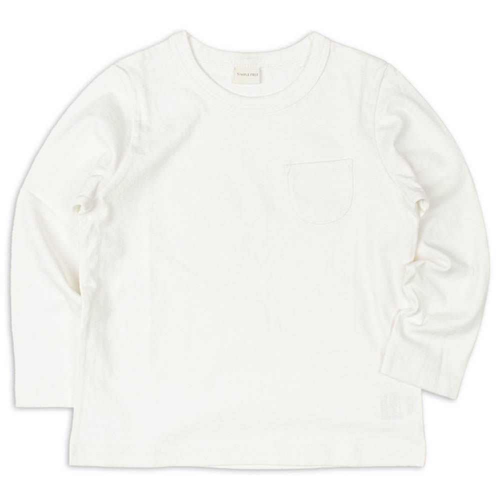 長袖經典T恤-天竺材質-米白色