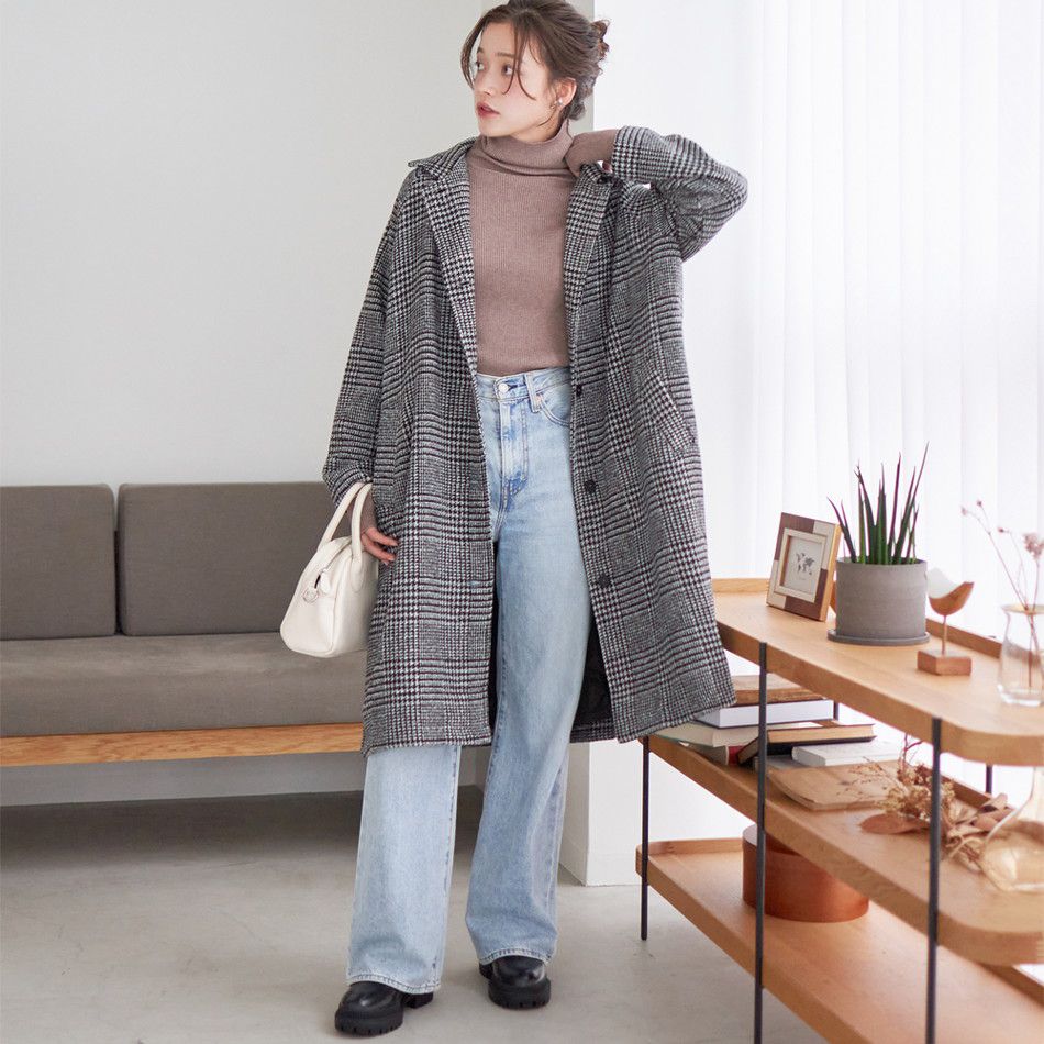 日本 Rejoule - 彈性羅紋針織上衣(附指穴)-象牙杏