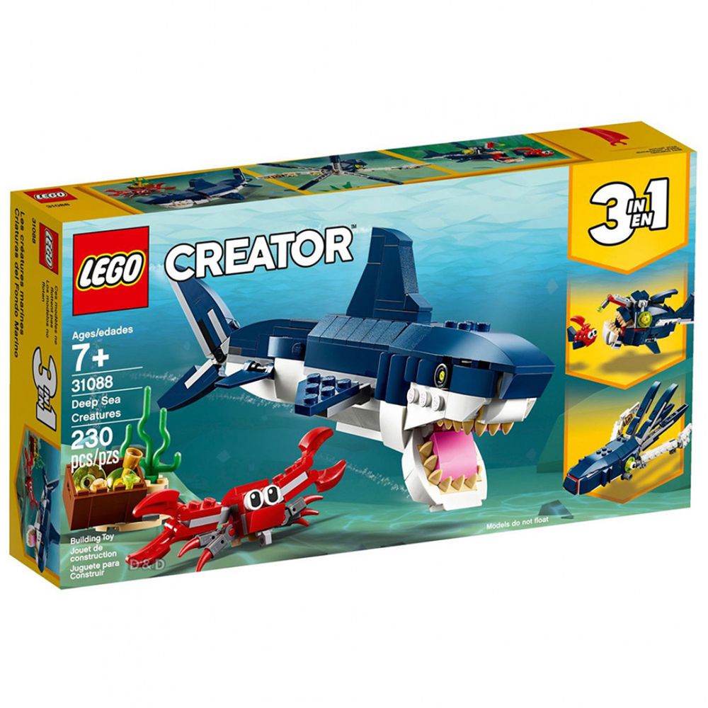 樂高 LEGO - 樂高 Creator 三合一創意大師系列 - 深海生物 31088-230pcs