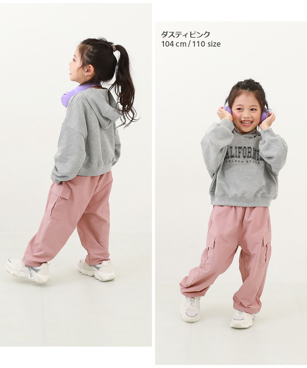 日本 devirock - 大口袋抽繩工裝風定番長褲-黑