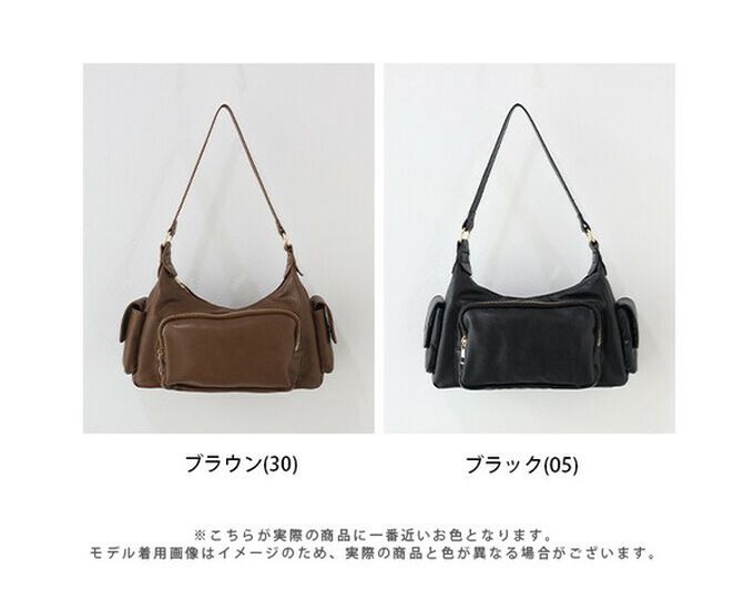 日本 BLUE EAST - 復古時尚多口袋迷你肩背包-黑