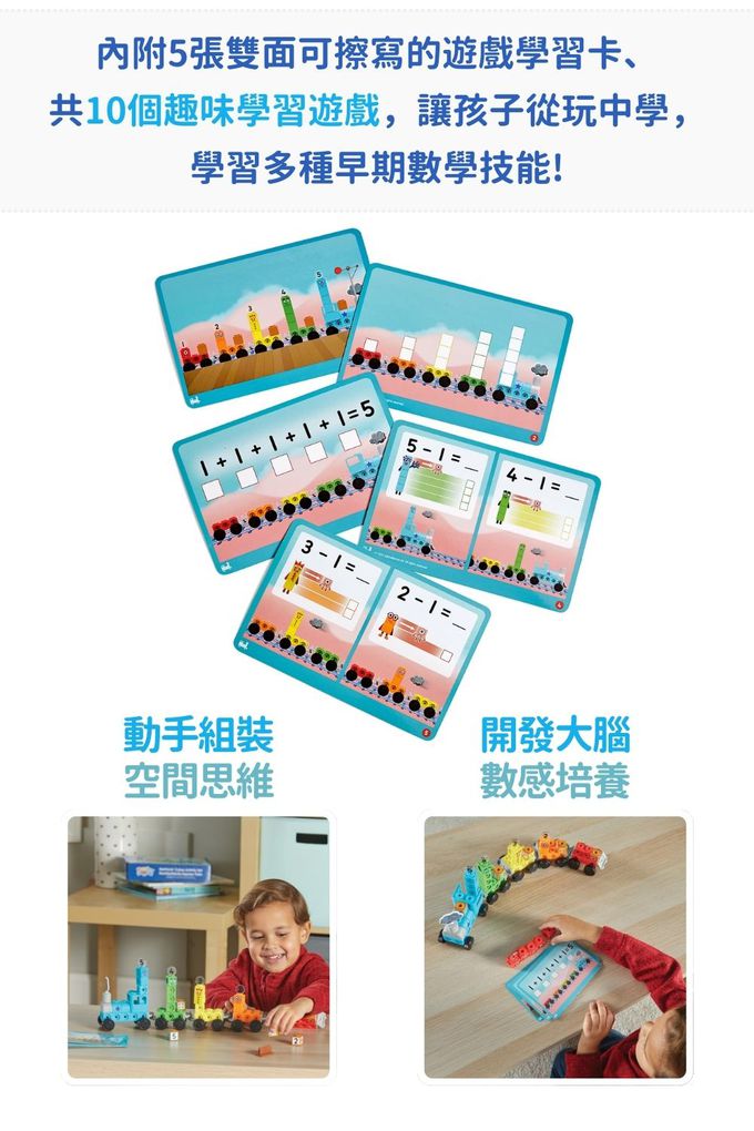 【美國hand2mind】Numberblocks數字積木 數字小火車遊戲組
