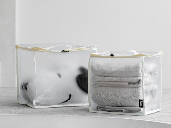 HARUhonpo 小晴天本舖 - 寶可樂收袋-居家儲物袋-櫻花粉(磨砂) (M)