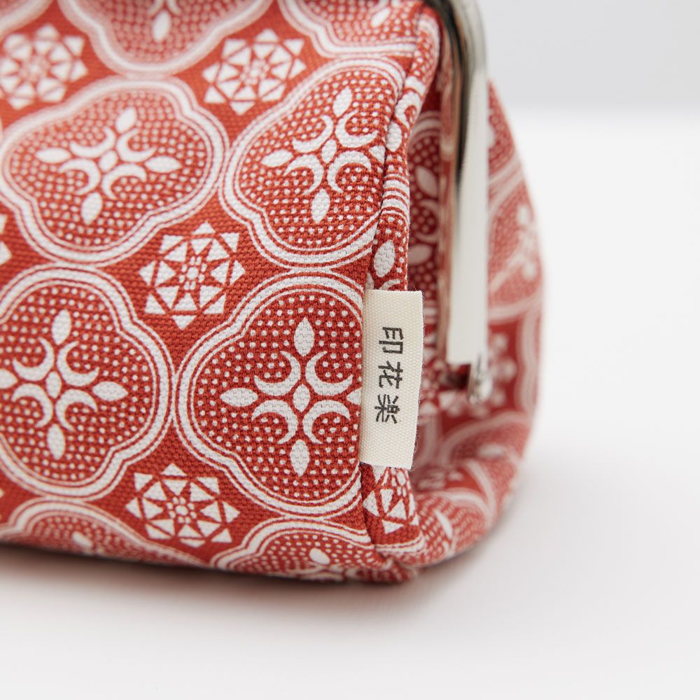 印花樂 inBlooom - 口金圓筒化妝包-老磁磚2號-雲塵灰色 (11x20.5x10 cm)