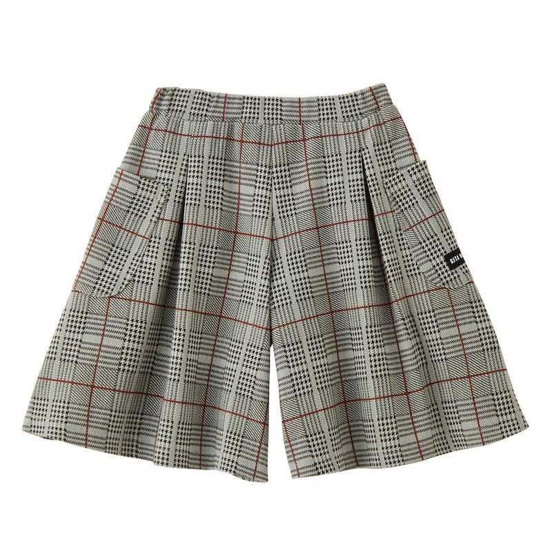 日本千趣會 - GITA 兩側大口袋時髦褲裙-炭黑