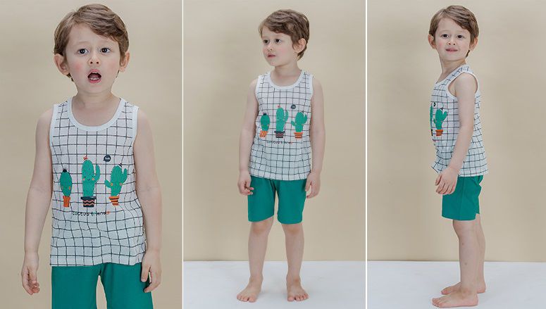 韓國 Sopoliini 童趣北歐風☺ 夏季純棉套裝 / 家居服