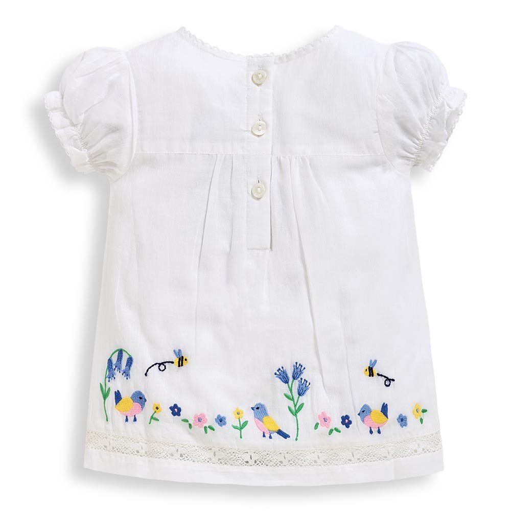 英國 JoJo Maman BeBe - 超優質嬰幼兒/兒童100% 純棉短袖上衣-蜜蜂採蜜