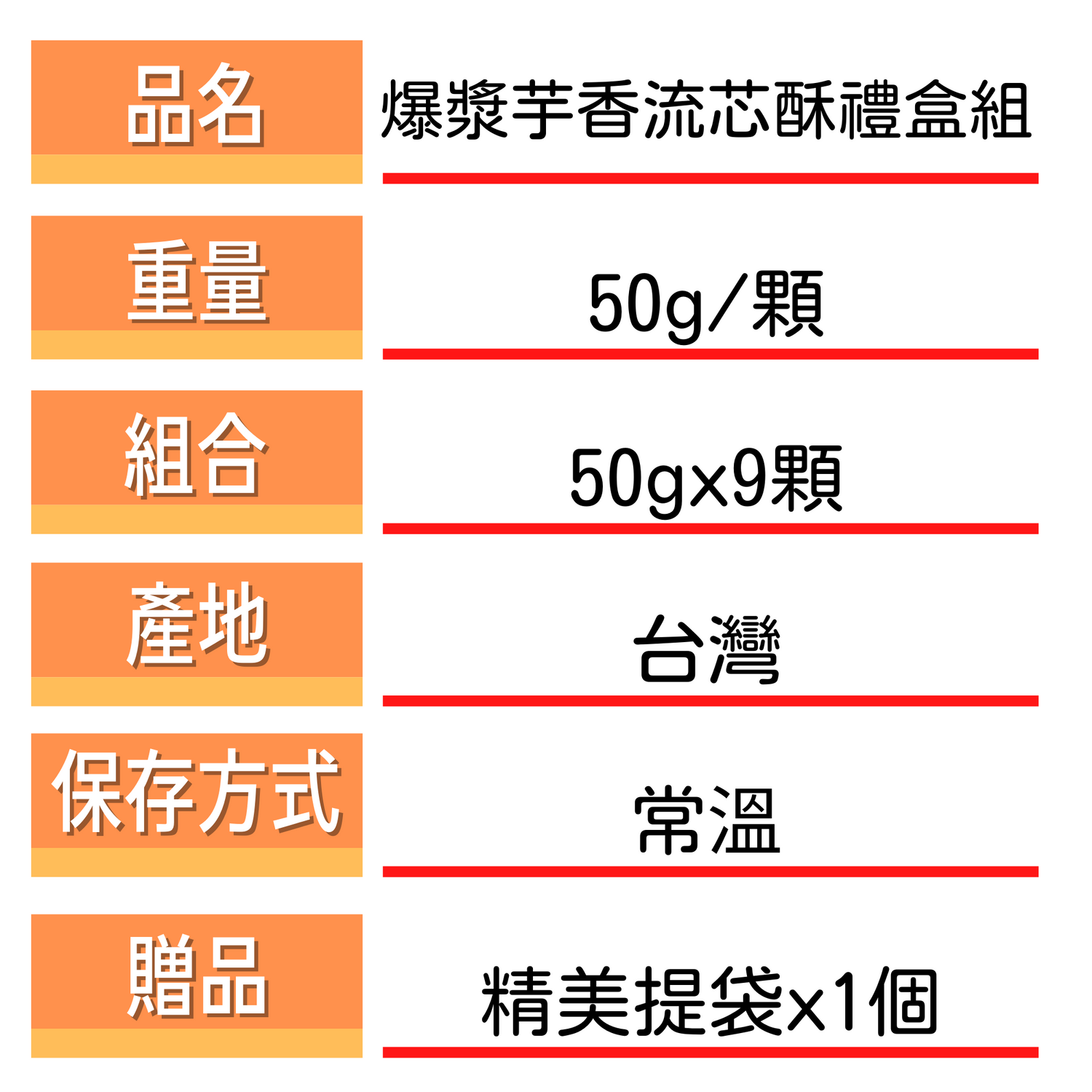 【國宴主廚温國智】 - 爆漿芋香流芯酥禮盒組-芋香流芯酥50gx9粒/盒
