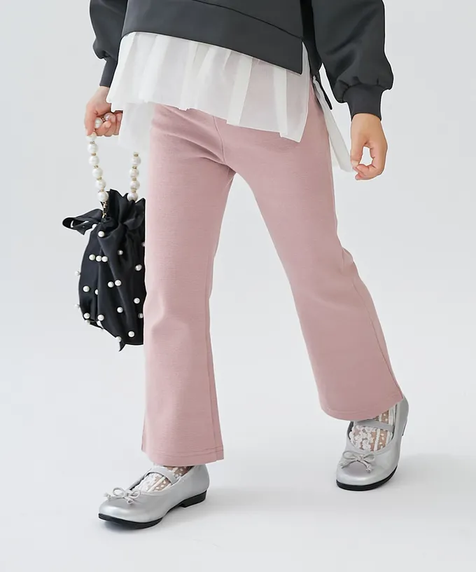 日本 devirock - [熱銷定番] 超彈力抗毛球小喇叭長褲-丹寧藍