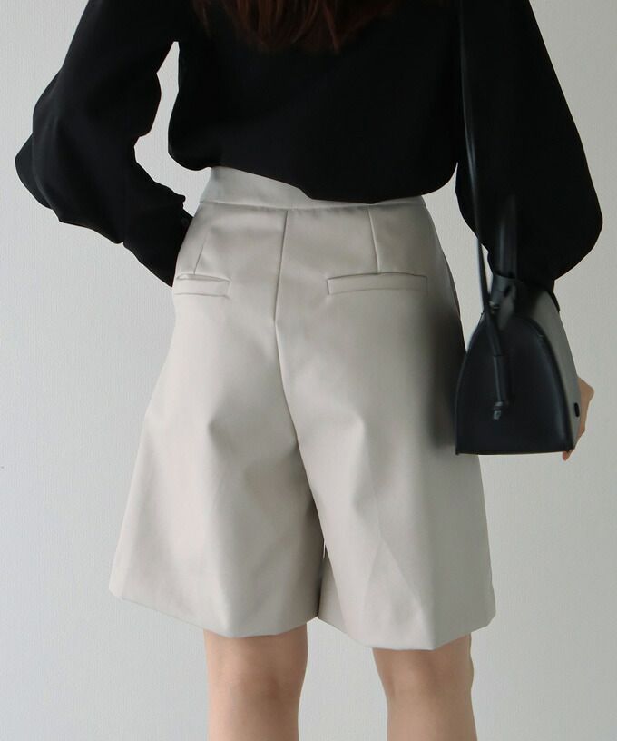 日本 BLUE EAST - 定番時尚簡約皮褲-可可棕