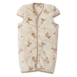 akachan honpo - 柔軟舒適2WAY防踢被-熊-淺卡其色