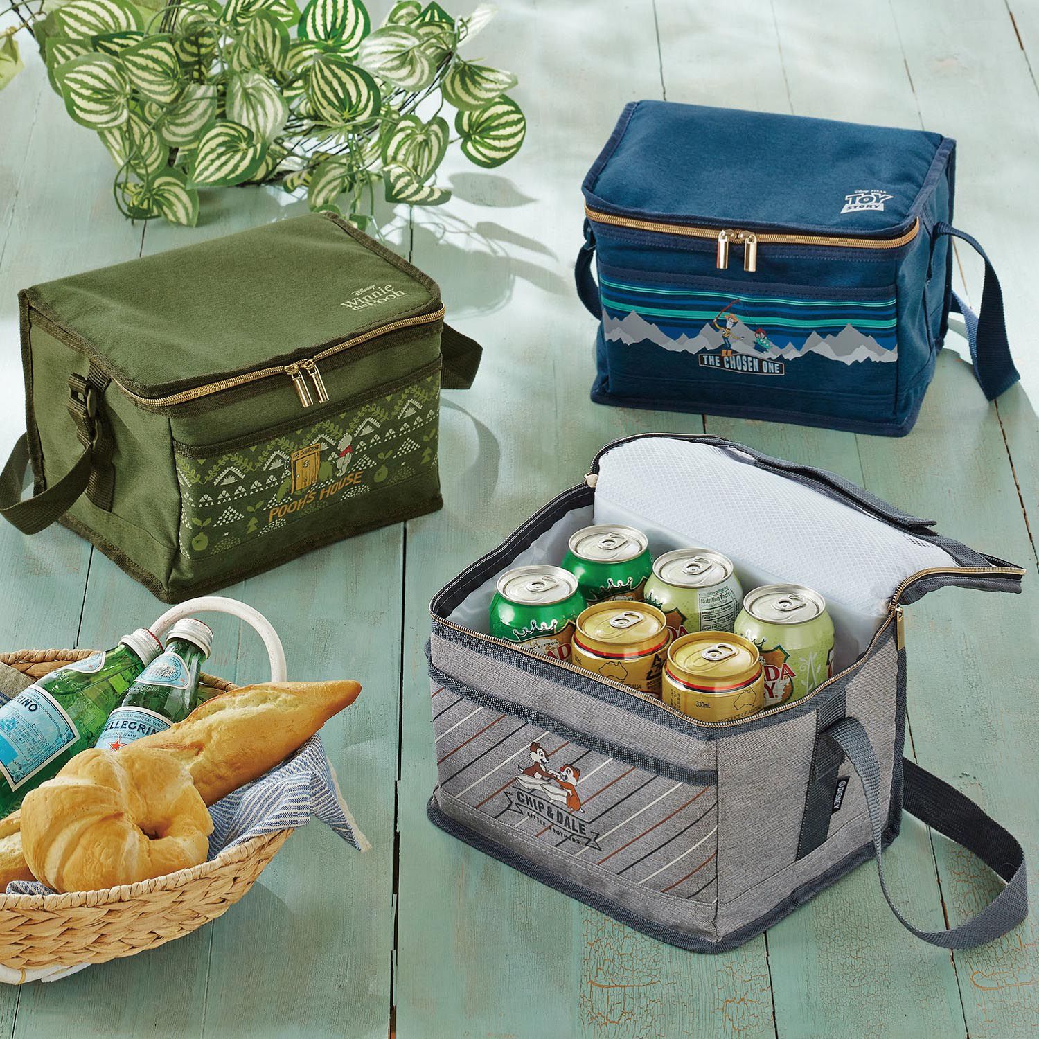 日本 Pearl 金屬 - 迪士尼方形保冷袋-奇奇蒂蒂-灰 (6L(28x18x18.5cm))