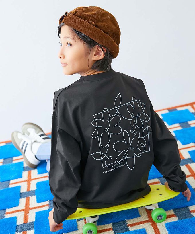 日本 devirock - 吸水速乾 易洗抗皺長袖上衣-胸前logo-深可可