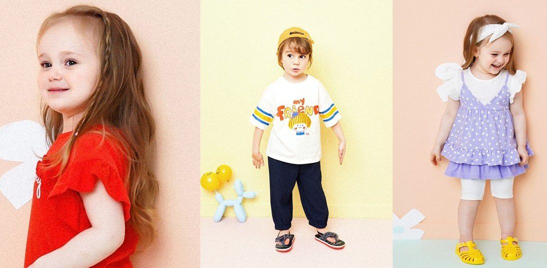 韓國 HEJMINI - 荷葉袖滿版雛菊套裝-紫