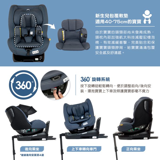 義大利 chicco - Seat3Fit Isofix安全汽座Air版-曜石黑