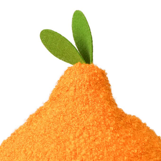 akachan honpo - 毛茸茸柔款針織帽-食物-橘色