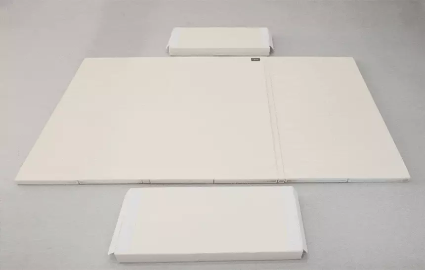 韓國 GGUMBI/DreamB - GGUMBI多功能圍欄式恆溫隔音床(蛋捲墊/沙發)-米世界星 (攤平: 210*160*4cm)